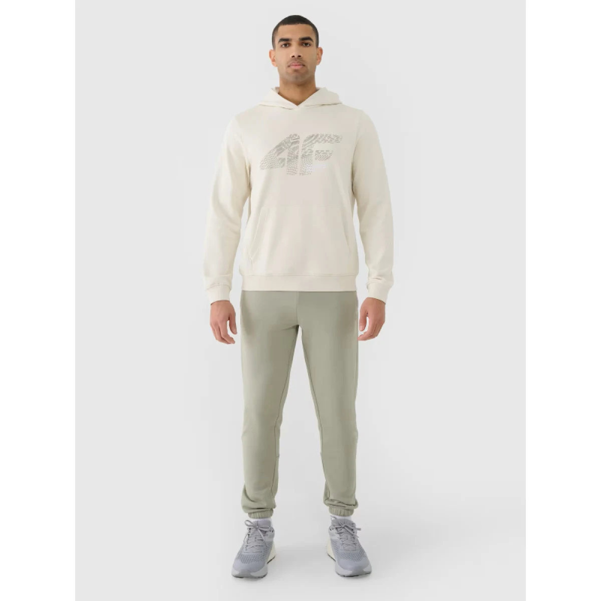 Pánska mikina s kapucňou 4F SWEATSHIRT M1585-12S-CREME · záber 4