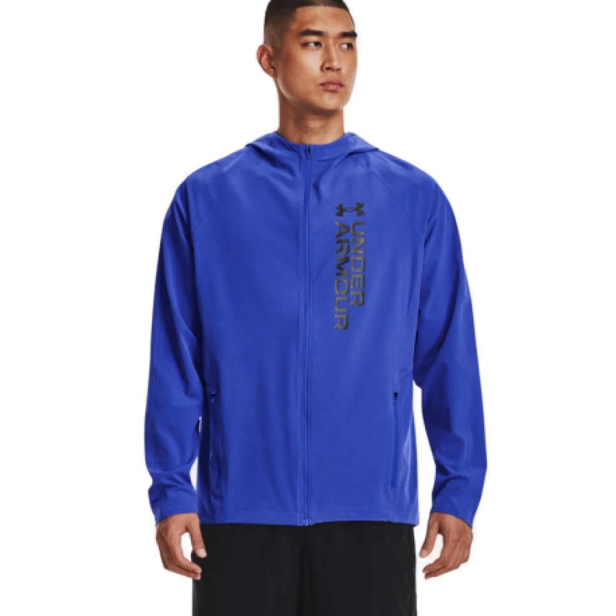 Pánska tréningová bunda UNDER ARMOUR UA OUTRUN THE STORM JACKET-BLU-1361502-486 · záber 1