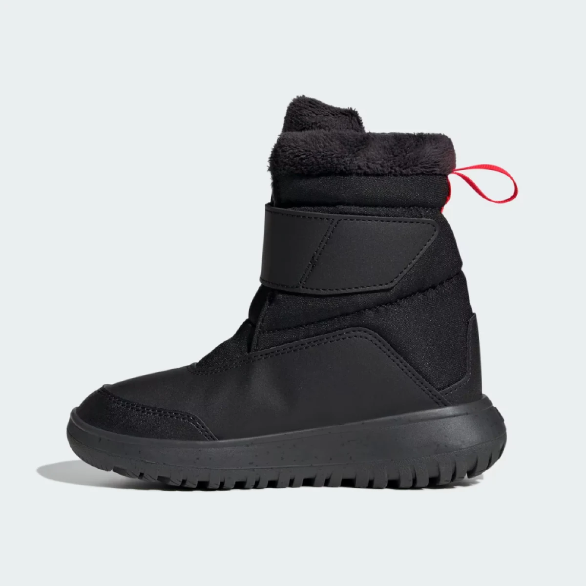 Chlapčenské vysoké zimné topánky ADIDAS Winterplay core black solar red iron metalic · záber 4