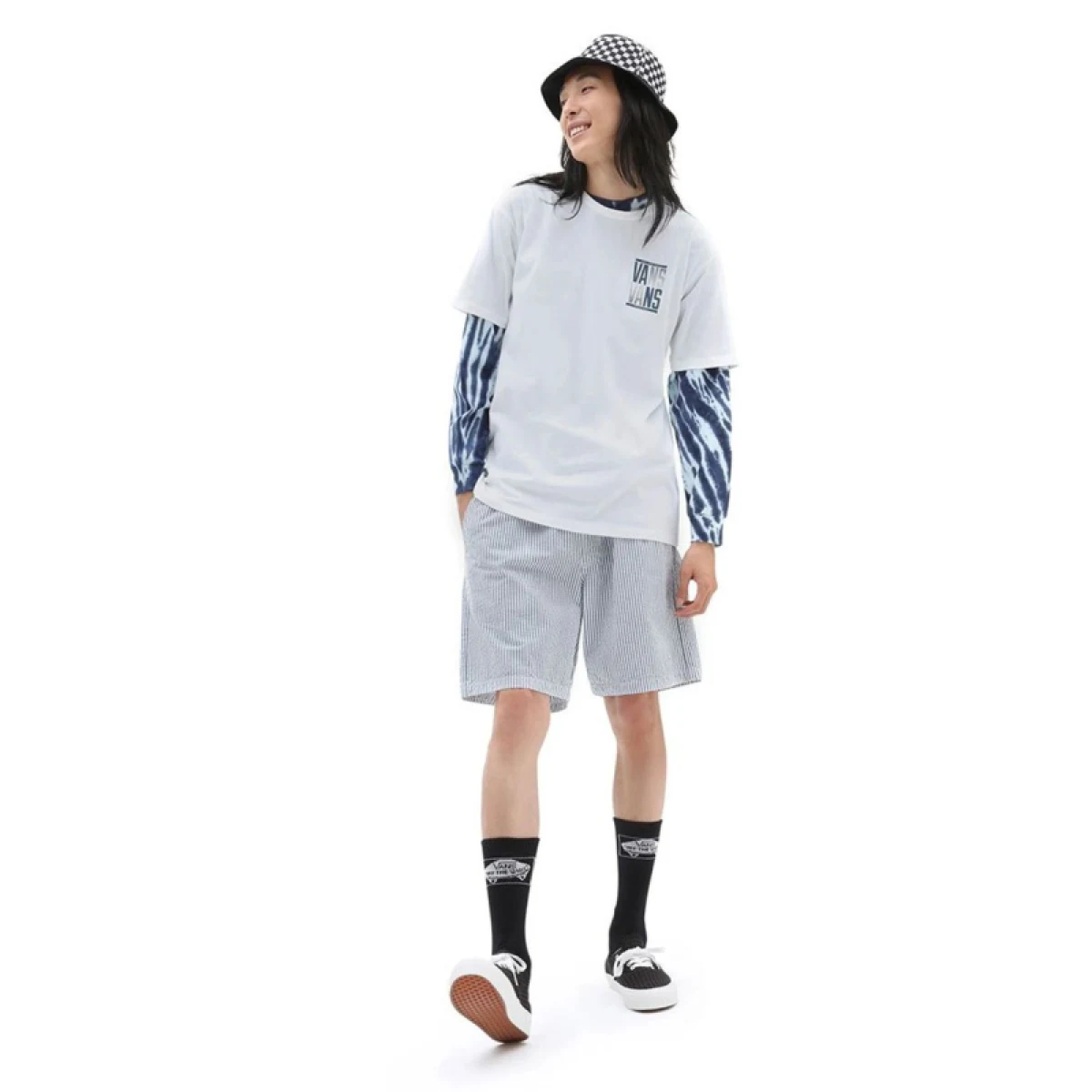 Pánske tričko s krátkym rukávom VANS OFF THE WALL STACKED TYPED SS TEE-WHITE · záber 4