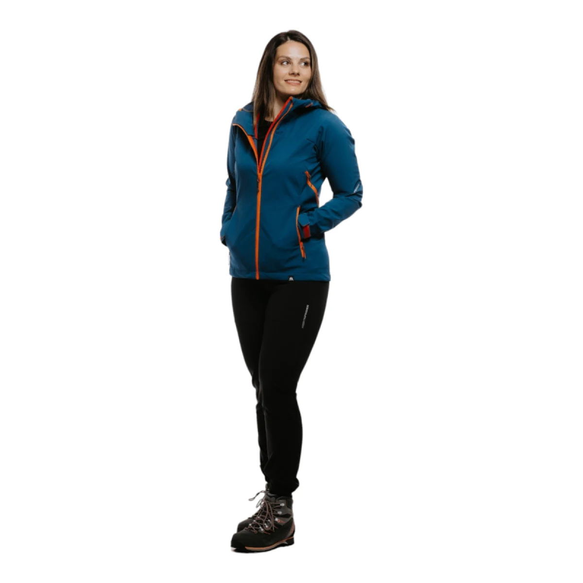 Dámska turistická softshellová bunda NORTHFINDER PATTY-526-inkblue · záber 2