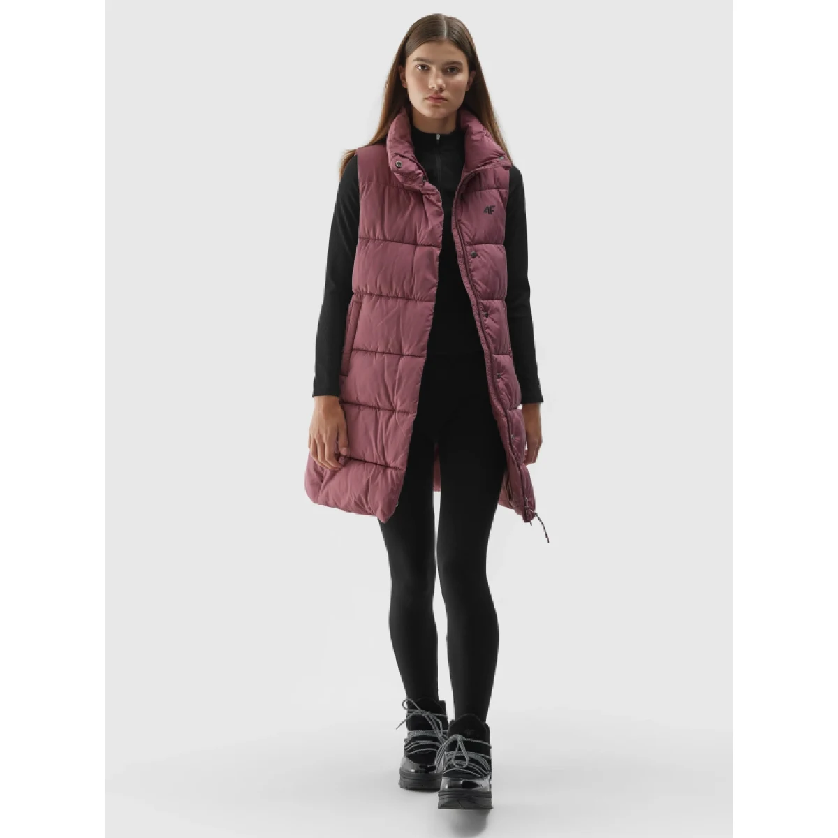Dámska vesta 4F VEST-AW23TVESF076-53S-DARK PINK · záber 5