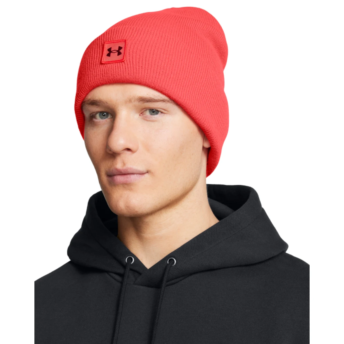Pánska zimná čiapka UNDER ARMOUR UA Halftime Cuff-RED · záber 3
