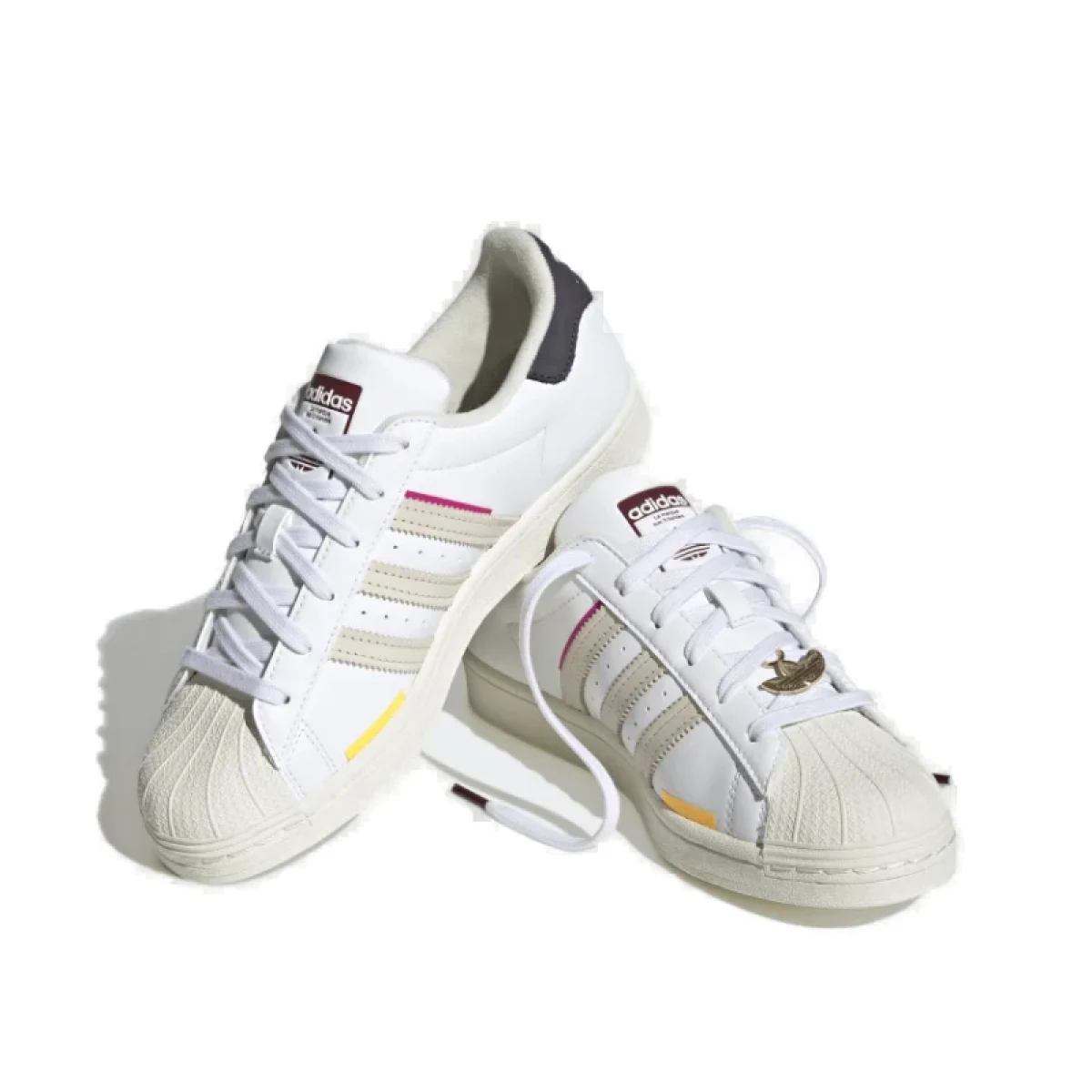 Dámska rekreačná obuv ADIDAS ORIGINALS Superstar cloud white aluminium shadow navy · záber 4