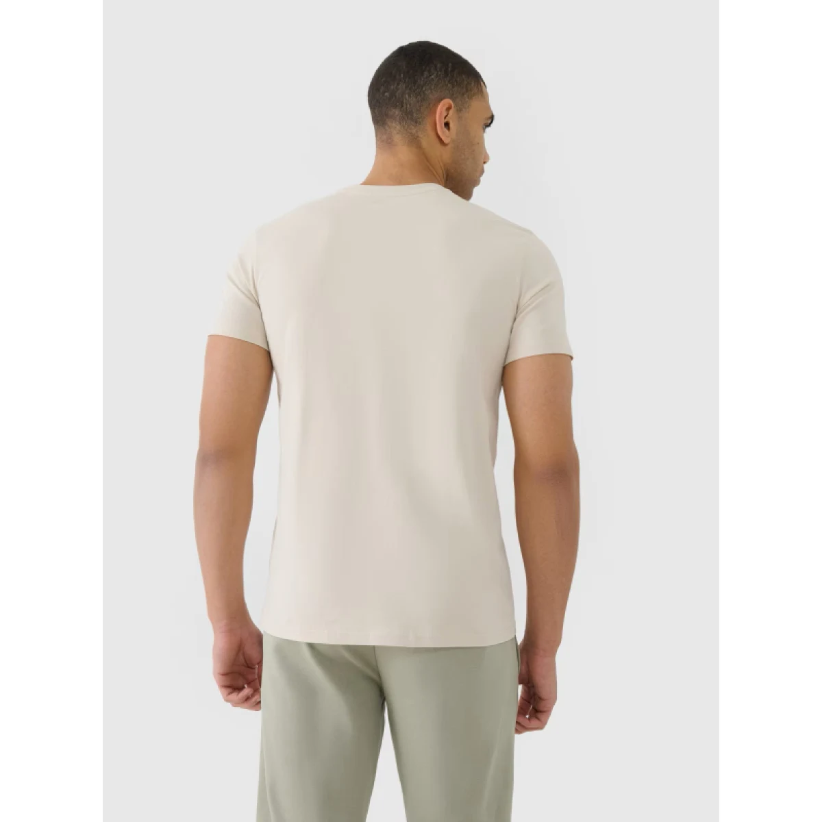 Pánske tričko s krátkym rukávom 4F TSHIRT M2004-12S-CREME · záber 3