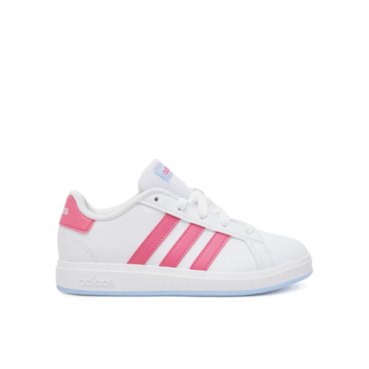 Dievčenská rekreačná obuv ADIDAS Grand Court 2.0 Jr cloud white pulse magenta glow blue · záber 1