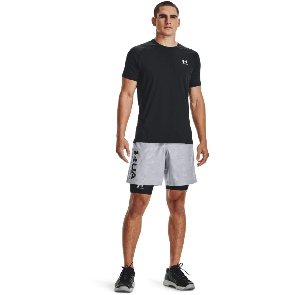 Pánske kompresné kraťasy UNDER ARMOUR UA HG Armour Lng Shorts-BLK · záber 4
