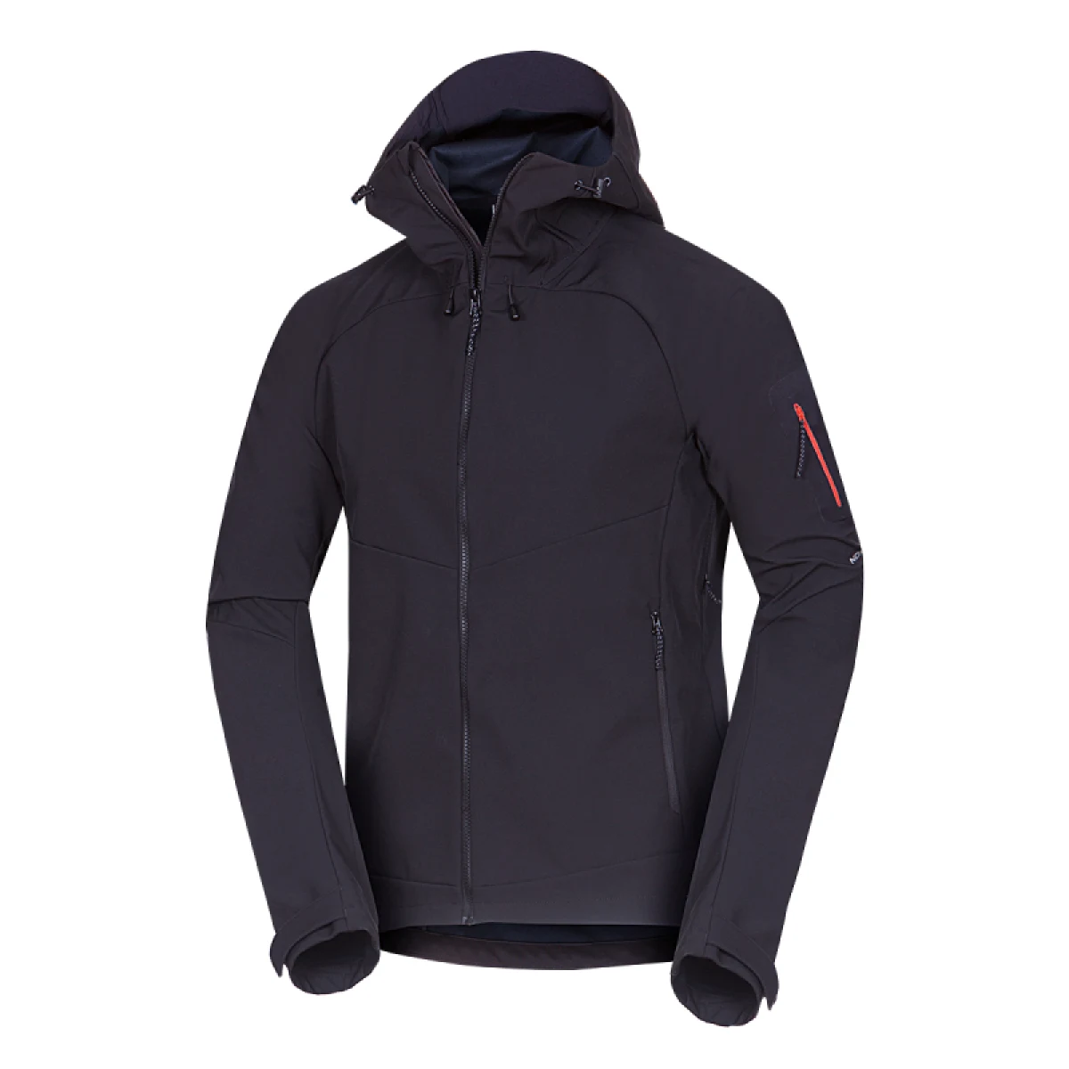 Pánska turistická softshellová bunda NORTHFINDER BRIO-269black · záber 4