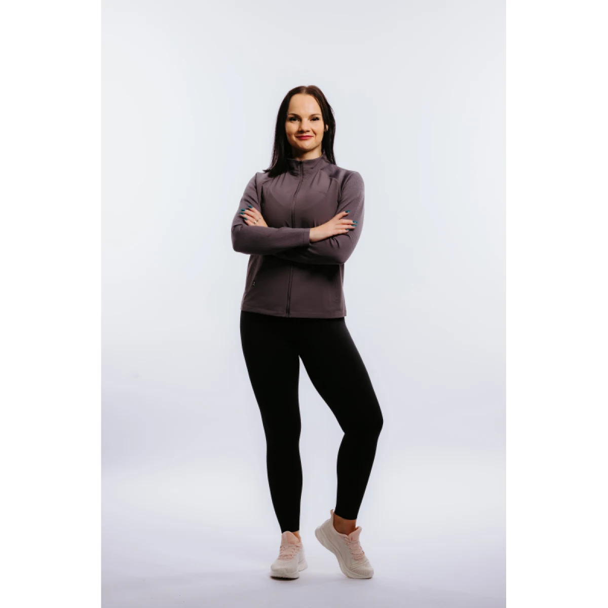 Dámska bežecká bunda ANTA Knit Track Top-862215702-1-22_Q1-Dark purple-grey · záber 2