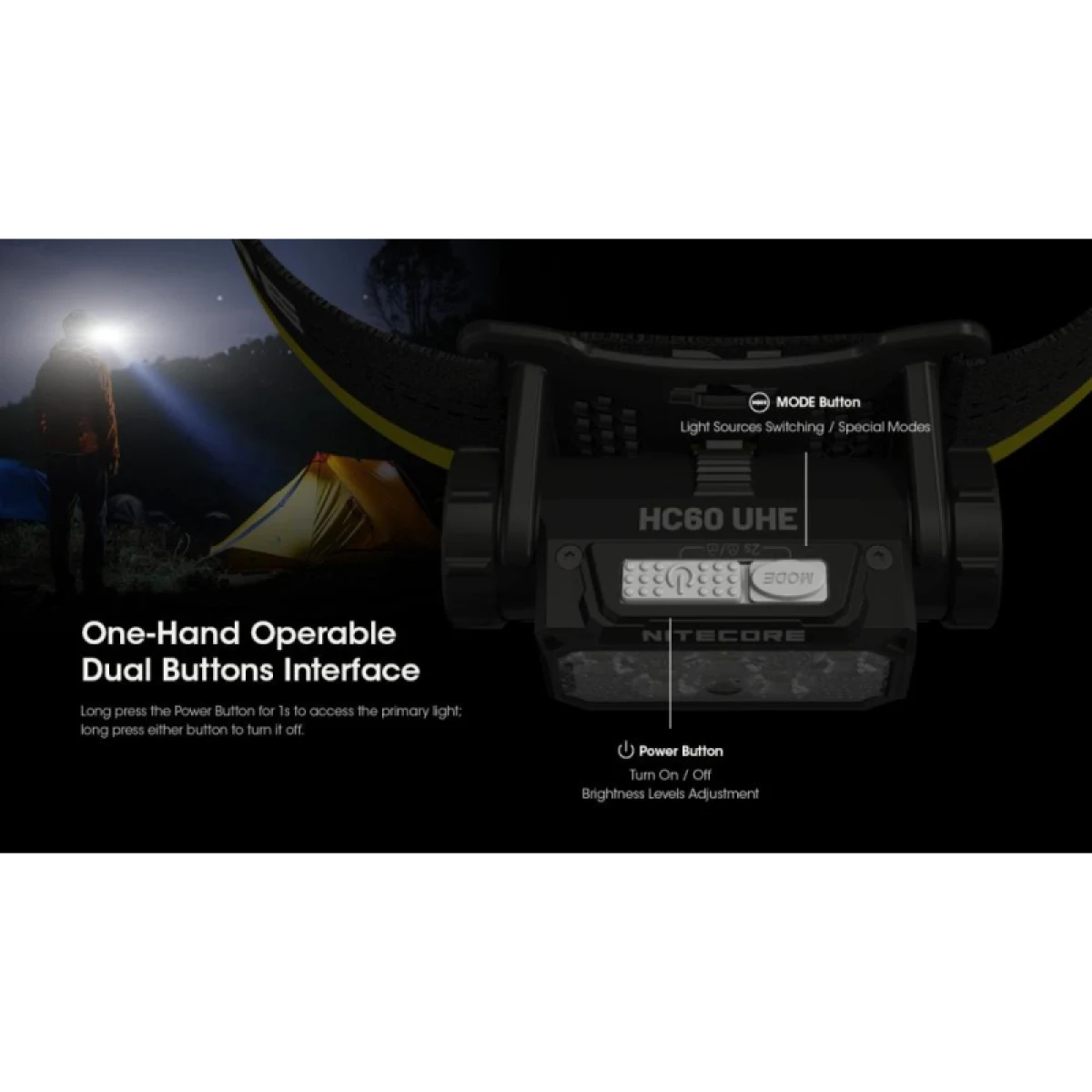 Čelovka NITECORE HC60 UHE · záber 5