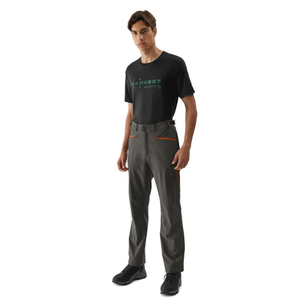 Pánske turistické nohavice 4F TROUSERS FNK-AW23TFTRM363-22S-ANTHRACITE · záber 3