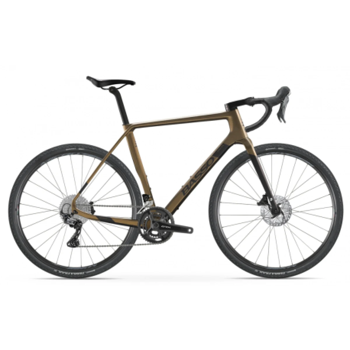 Gravel bicykel BASSO Palta, gold burn, Shimano GRX 800 2x11, Microtech MX25 · záber 1