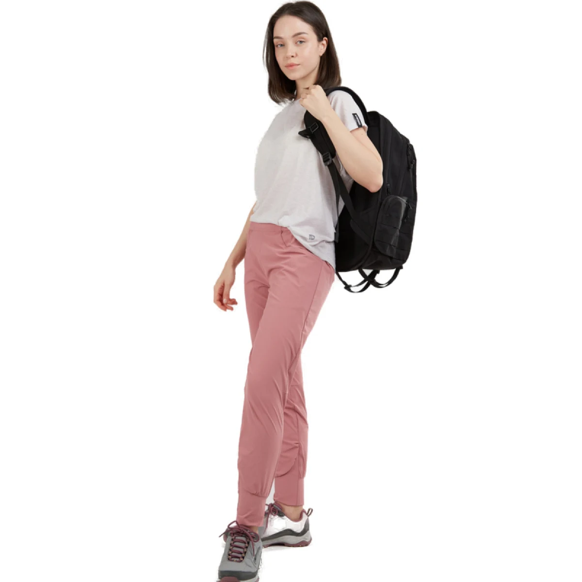 Dámske turistické nohavice FUNDANGO Sabana Active Pants-385-mauve · záber 3