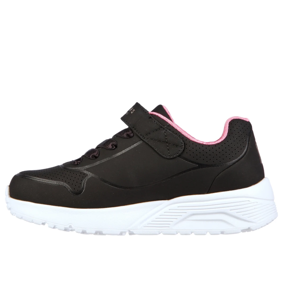 Dievčenská rekreačná obuv SKECHERS Uno Lite K black rose gold · záber 3