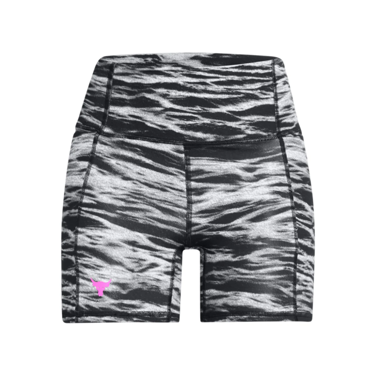 Dámske tréningové kraťasy UNDER ARMOUR PROJECT ROCK PROJECT ROCK Lets Go BTB Middy Pt-BLK · záber 5