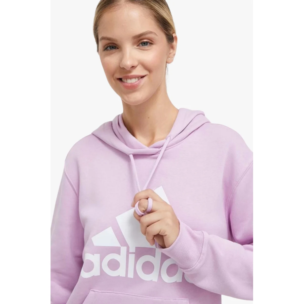 Dámska mikina s kapucňou ADIDAS W BL FL R HD-IM0260-bliss lilac white · záber 3