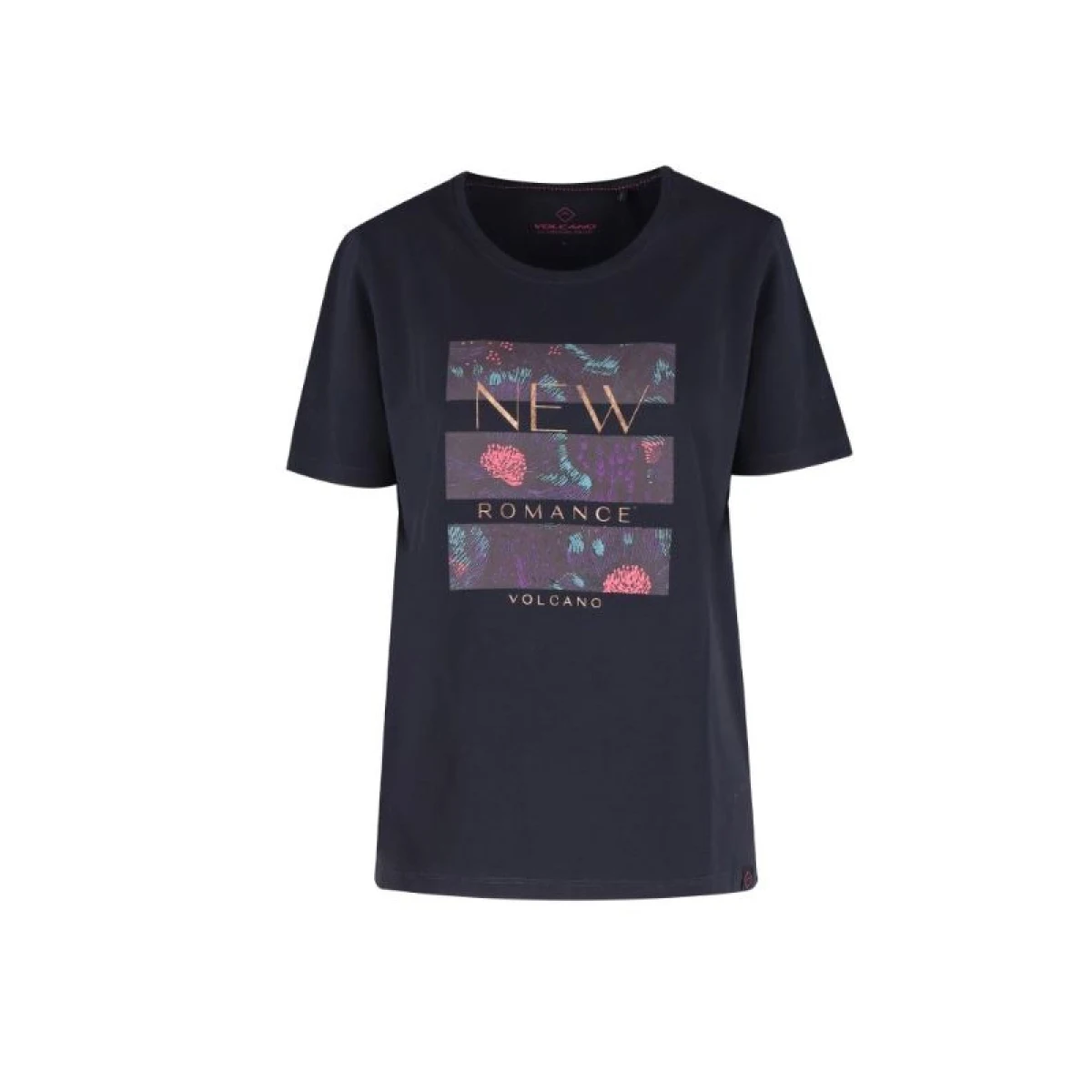 Dámske tričko s krátkym rukávom VOLCANO ROMANCE-600-NAVY · záber 4