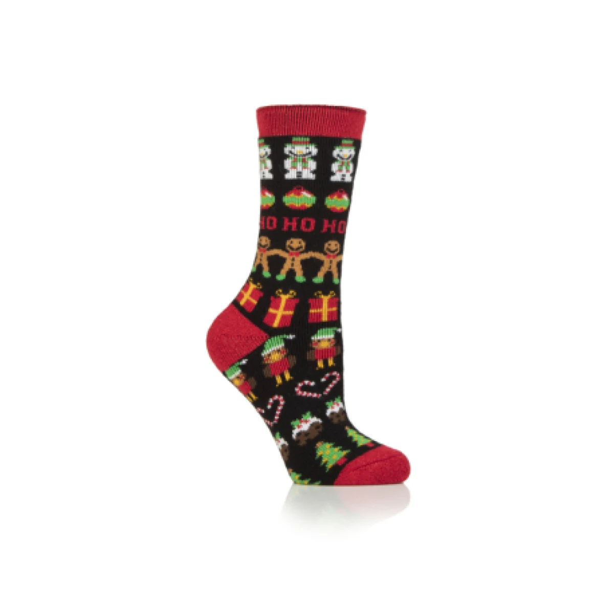 Dámske ponožky HEAT HOLDERS 1 PACK-WOMEN LITE GINGERBREAD-CHRISTMAS SOCKS · záber 1