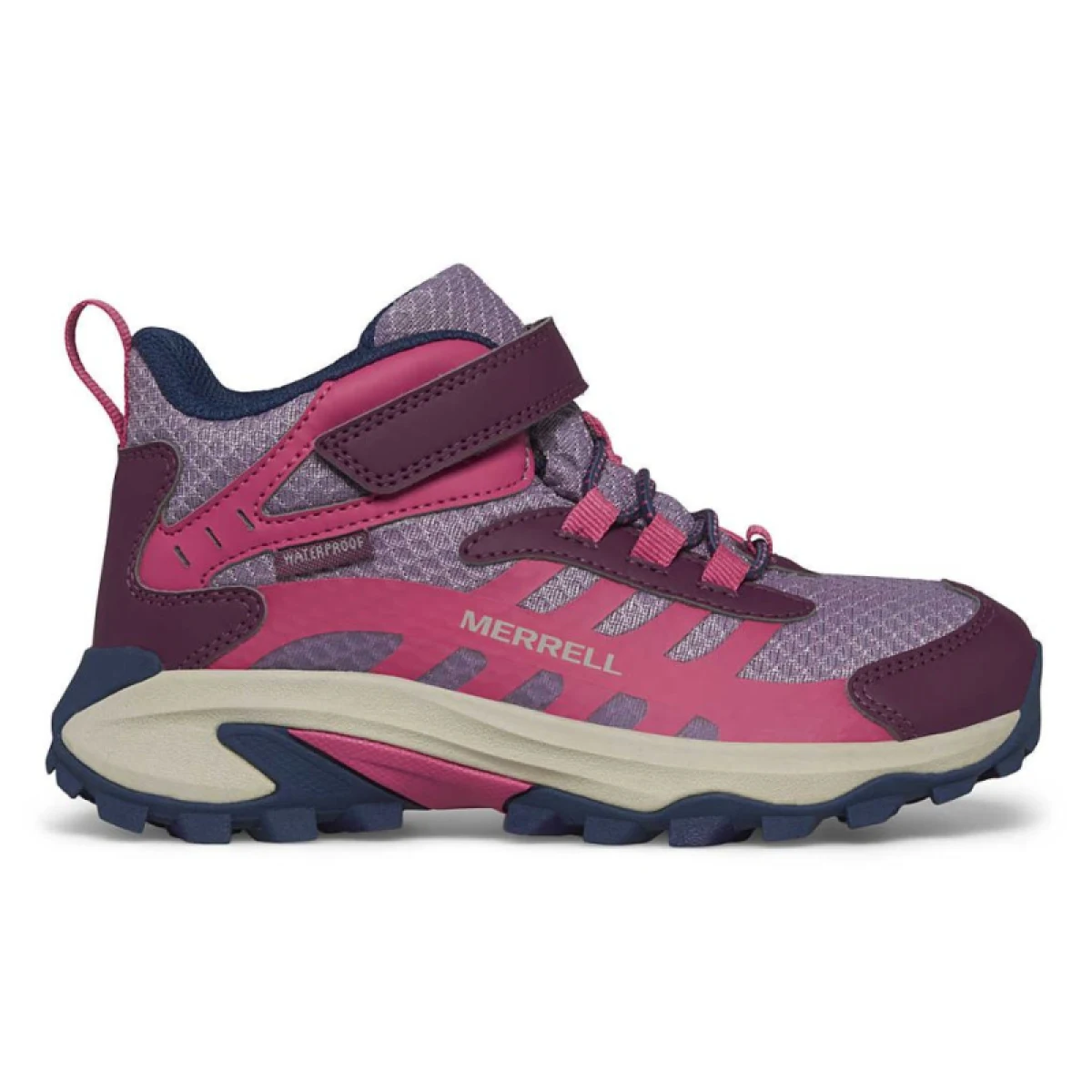 Dievčenská členková turistická obuv MERRELL Moab Speed 2 Mid A C WTRPF K berry · záber 2