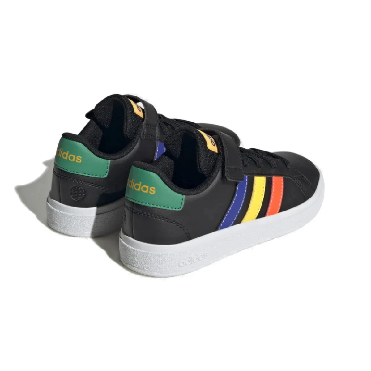 Chlapčenská rekreačná obuv ADIDAS Grand Court 2.0 K core black lucid blue court green · záber 4
