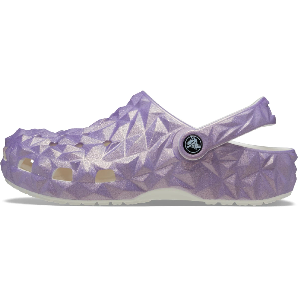 Kroksy (rekreačná obuv) CROCS Classic Iridescent Geo Clog white · záber 2