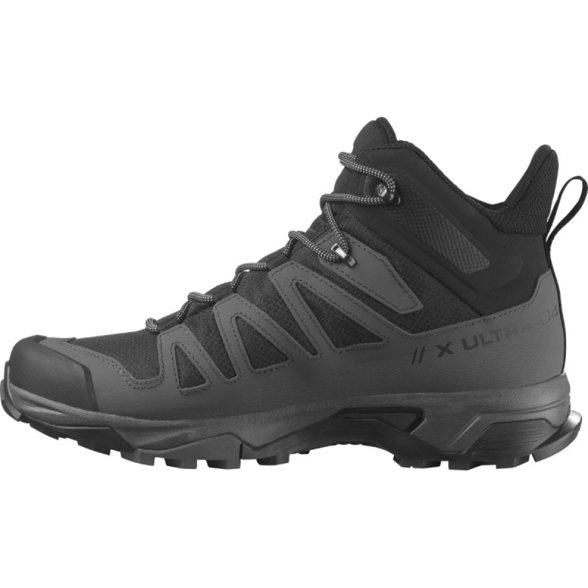Pánska členková turistická obuv SALOMON X Ultra 4 M Mid GTX black magnet pearl blue · záber 3