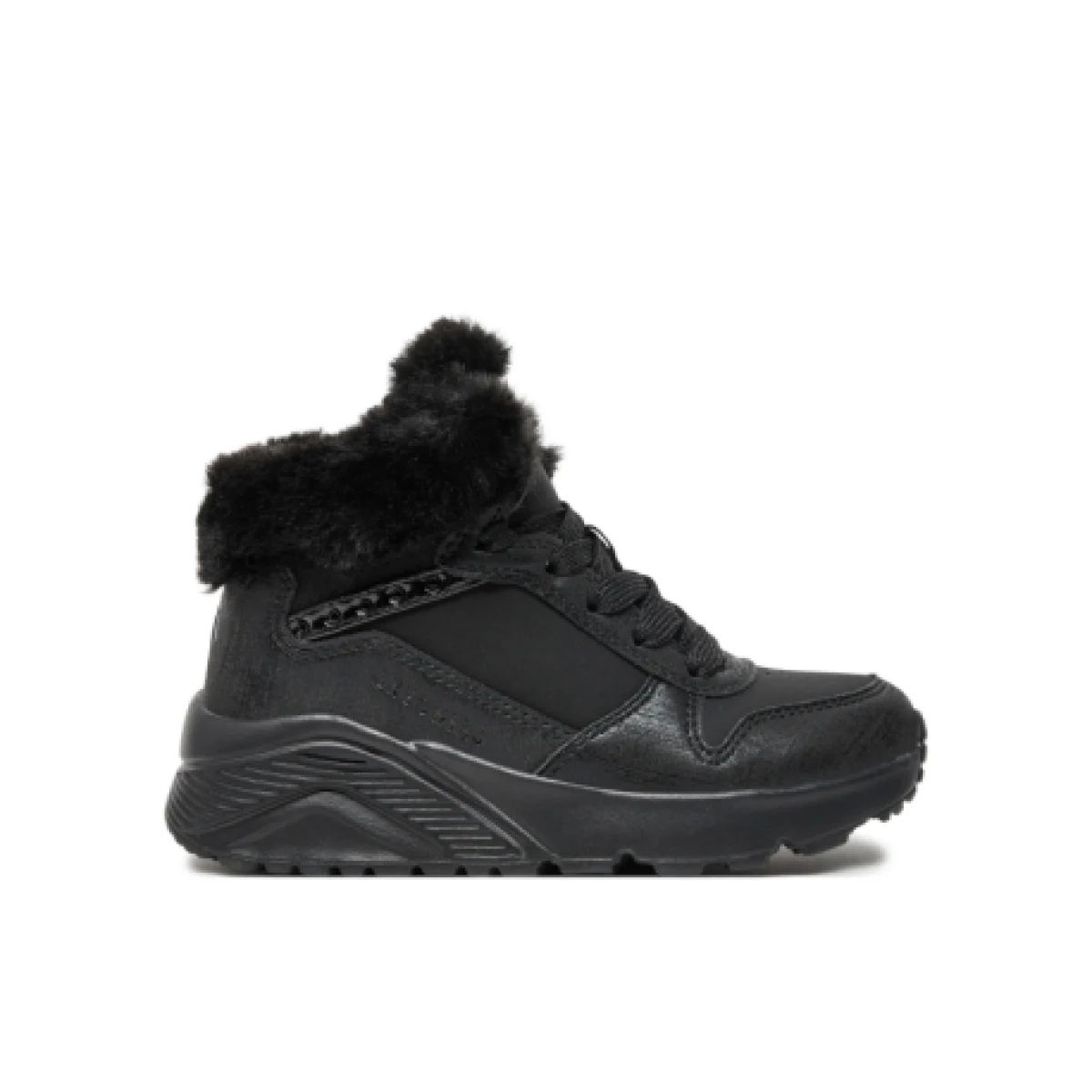 Detské členkové zimné topánky SKECHERS Uno Lite Comfurt Collar black black · záber 1