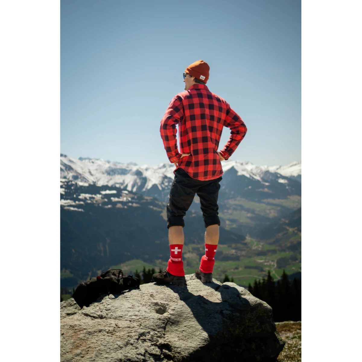 Turistické ponožky PHERUN Rescue RED · záber 2