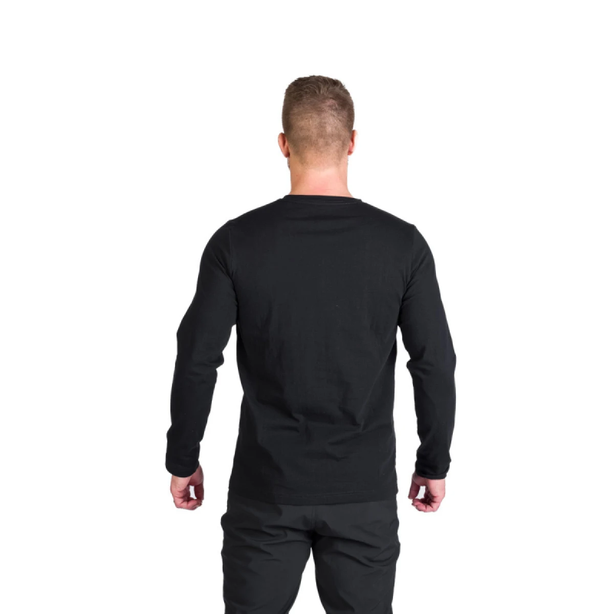 Pánske turistické tričko s dlhým rukávom NORTHFINDER STEWART-269black · záber 4