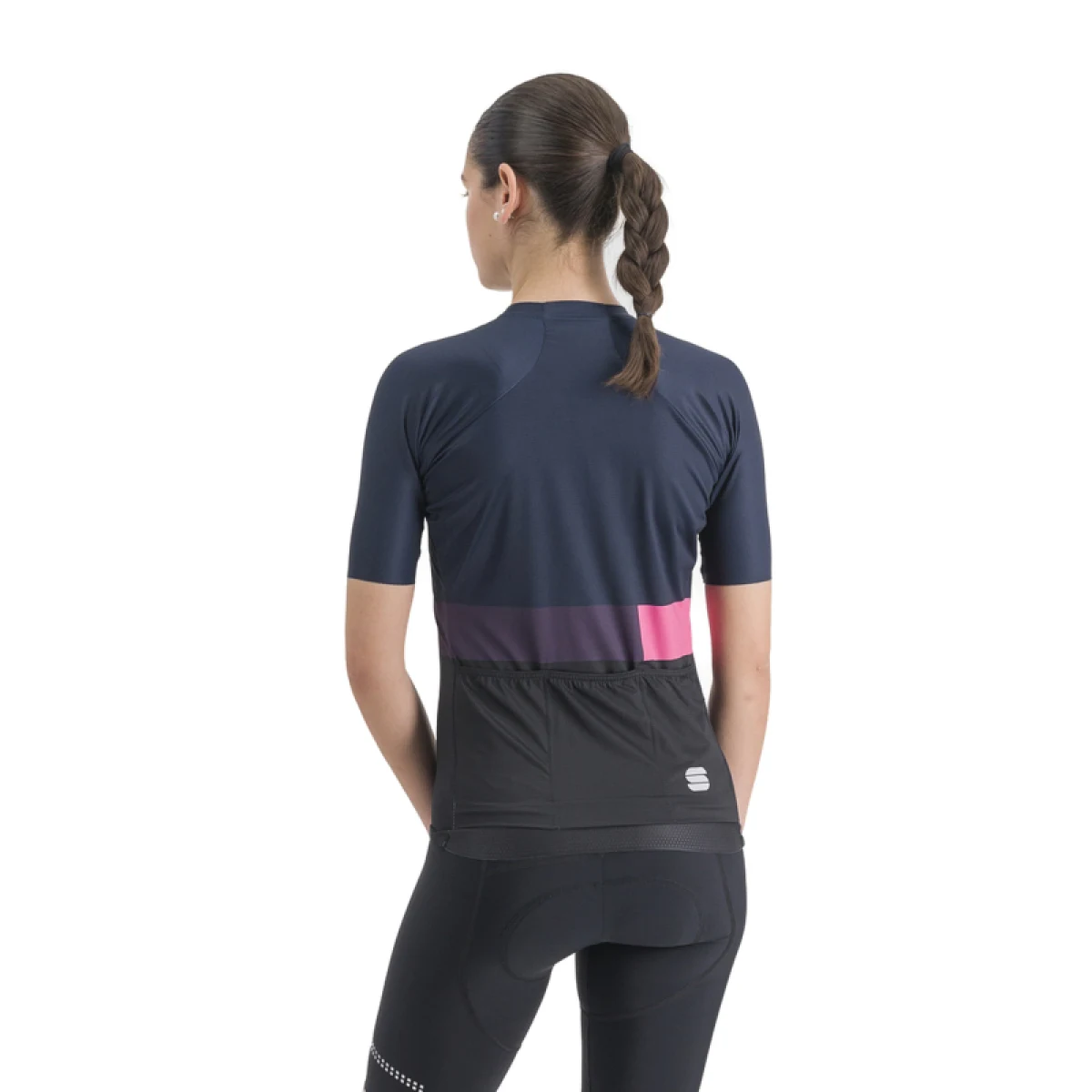 Dámsky cyklistický dres s krátkym rukávom SPORTFUL Snap w jrs, black galaxy blue · záber 3