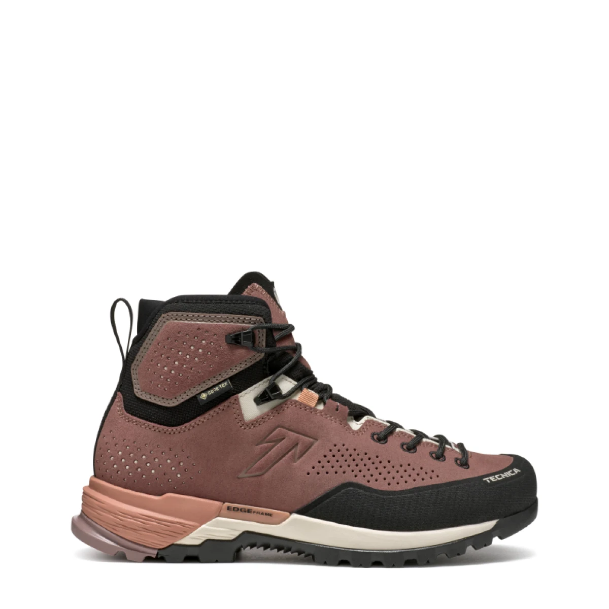 Dámska členková turistická celokožená obuv TECNICA Sulfur MID GTX Ws, dark pink ivory · záber 2