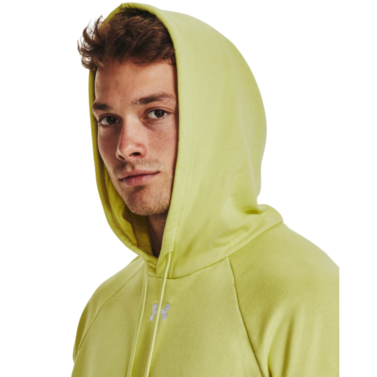 Pánska zateplená mikina s kapucňou UNDER ARMOUR UA Rival Fleece Hoodie-YLW · záber 2