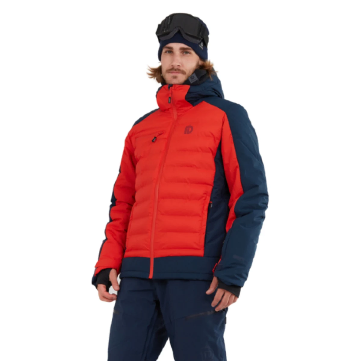 Pánska lyžiarska bunda FUNDANGO Orion Padded Jacket-281-redorange · záber 1