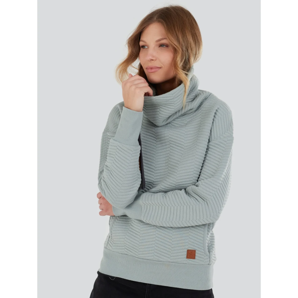 Dámska mikina FUNDANGO Aliz Pullover-528-fern · záber 2