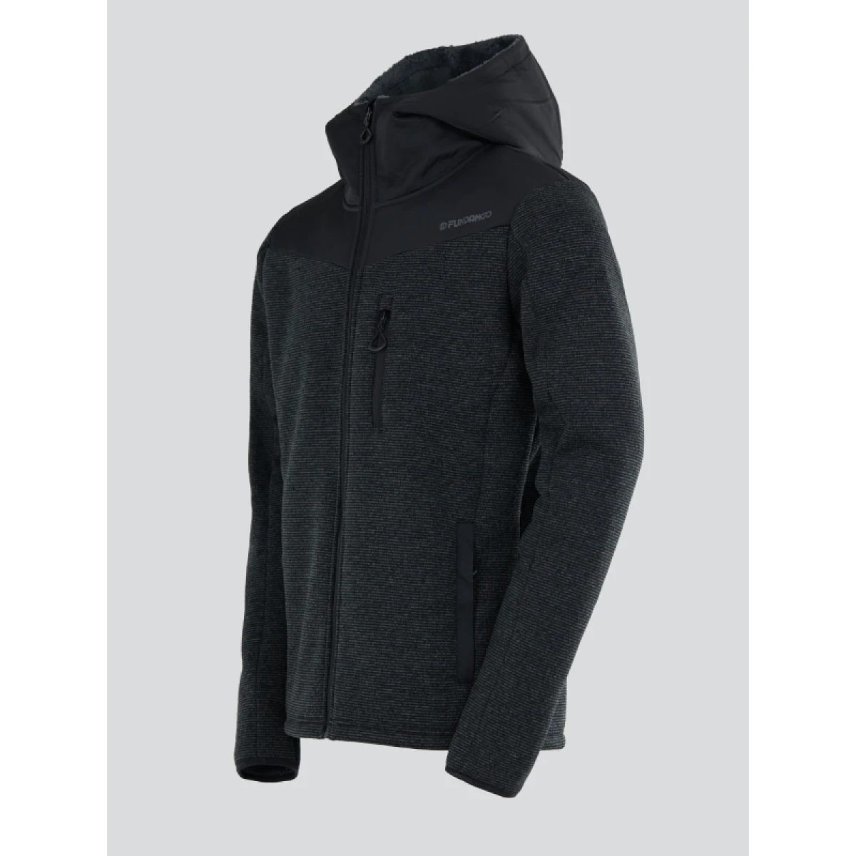 Pánska mikina so zipsom FUNDANGO Ashford Insulated Fleece Jacket-780-antracit · záber 3
