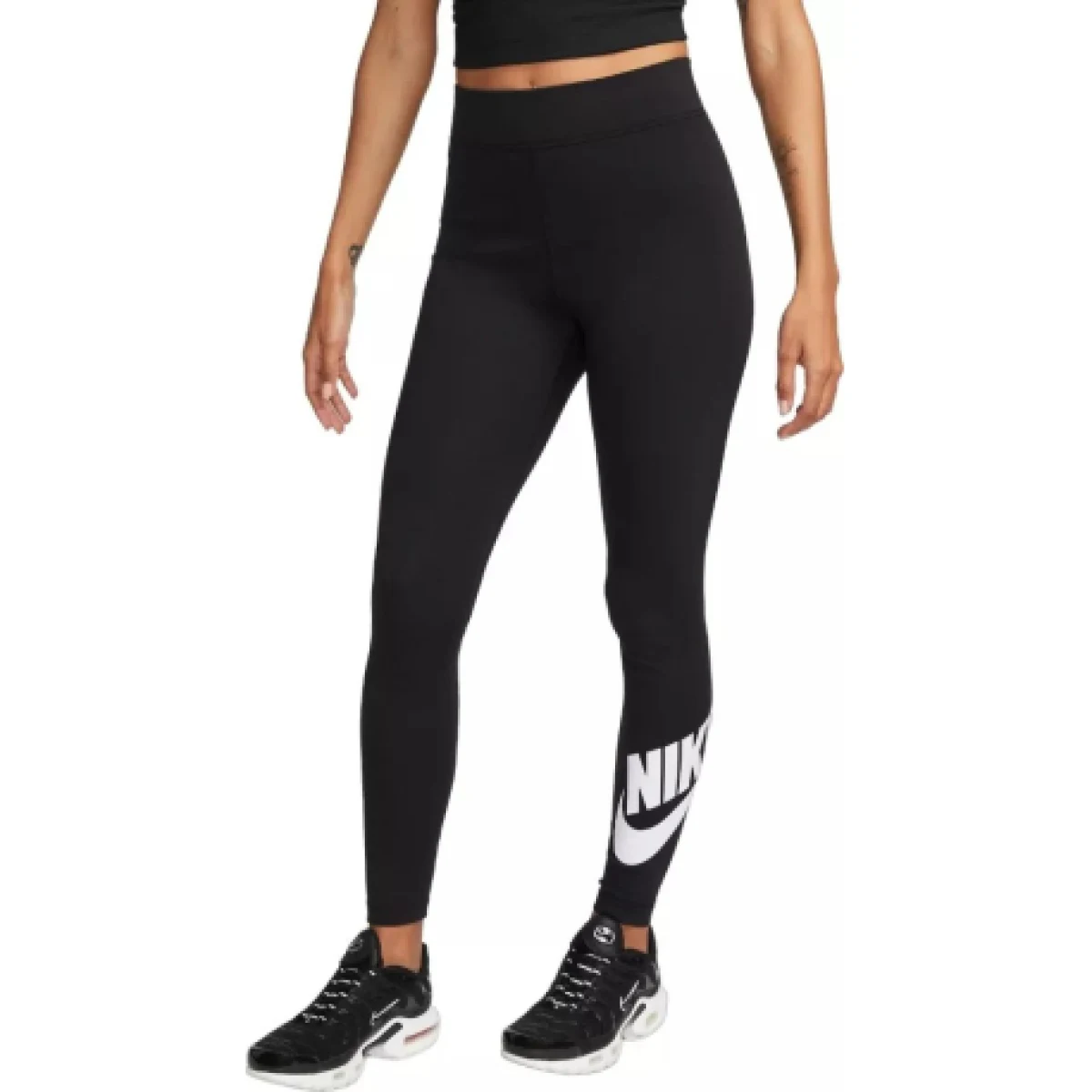 Dámske legíny NIKE W NSW NK CLSC GX HR TIGHT FTRA BLACK WHITE · záber 1