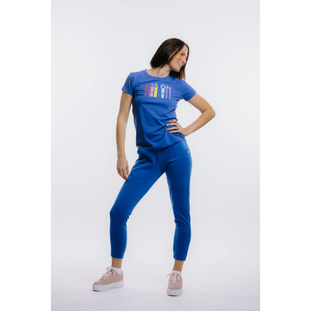 Dámske tepláky AUTHORITY TP-NEO W blue · záber 3