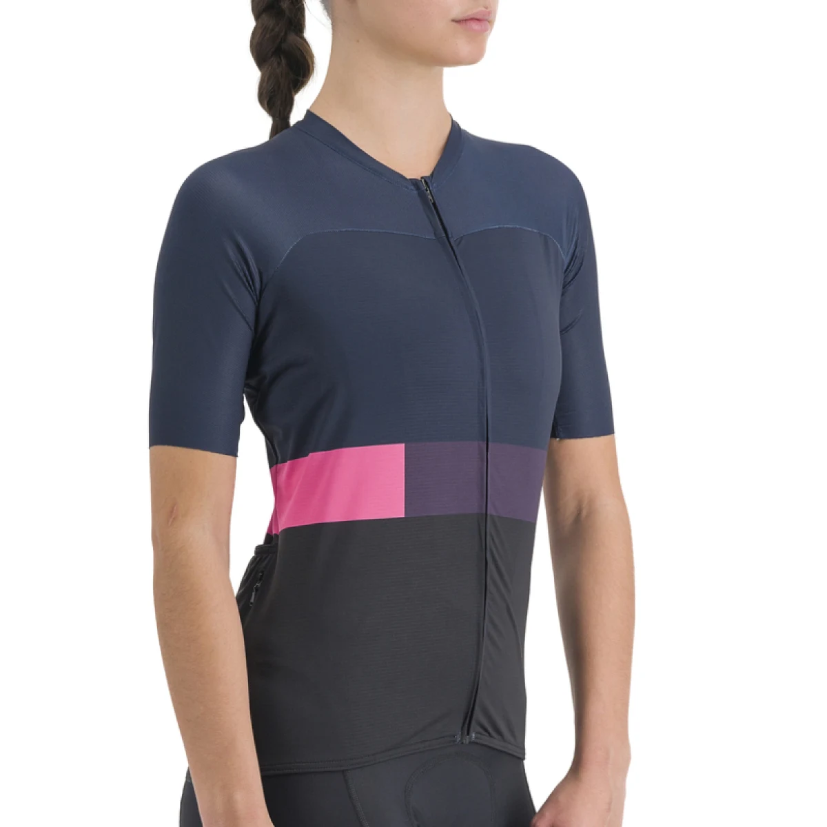 Dámsky cyklistický dres s krátkym rukávom SPORTFUL Snap w jrs, black galaxy blue · záber 2