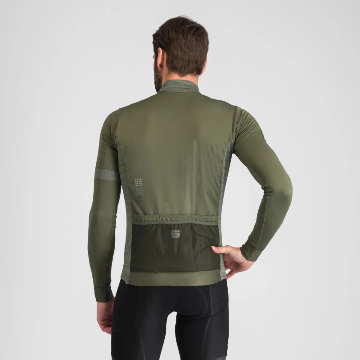 Pánsky cyklistický dres s dlhým rukávom SPORTFUL Supergiara thermal jersey, beetle · záber 3