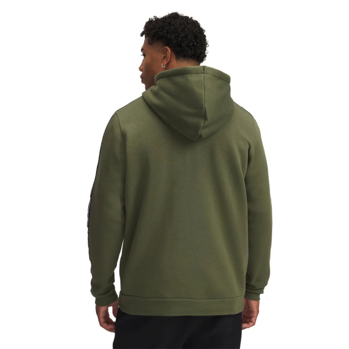 Pánska zateplená mikina so zipsom UNDER ARMOUR UA Icon Fleece FZ Taping-GRN · záber 3