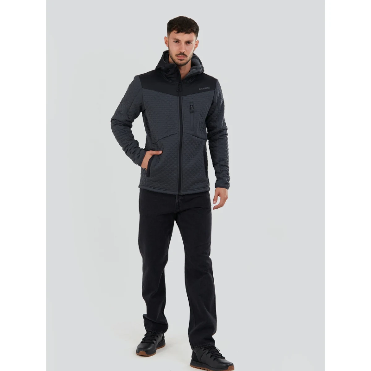 Pánska mikina so zipsom FUNDANGO Ashford Insulated Fleece Jacket-755-steel · záber 4