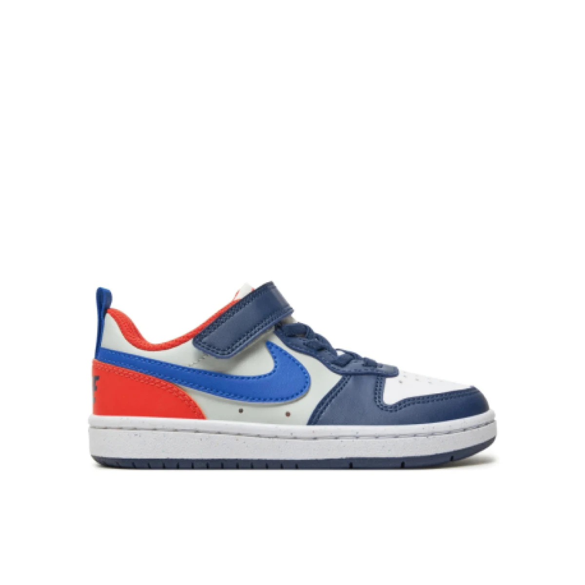 Chlapčenská rekreačná obuv NIKE Court Borough Low Recraft midnight navy hyper royal orange · záber 1