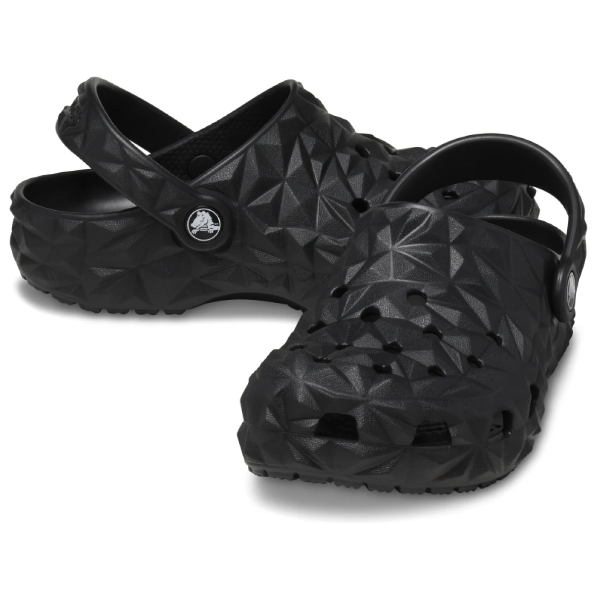 Chlapčenské kroksy (rekreačná obuv) CROCS Classic Geometric Clog K black · záber 4