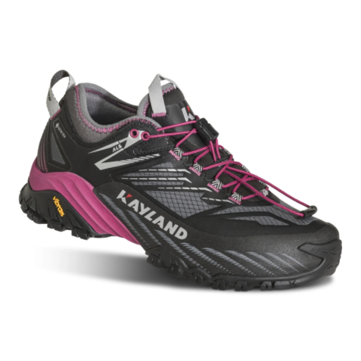 Dámska nízka turistická obuv KAYLAND Duke Ws Gtx, Black Fuchsia · záber 1