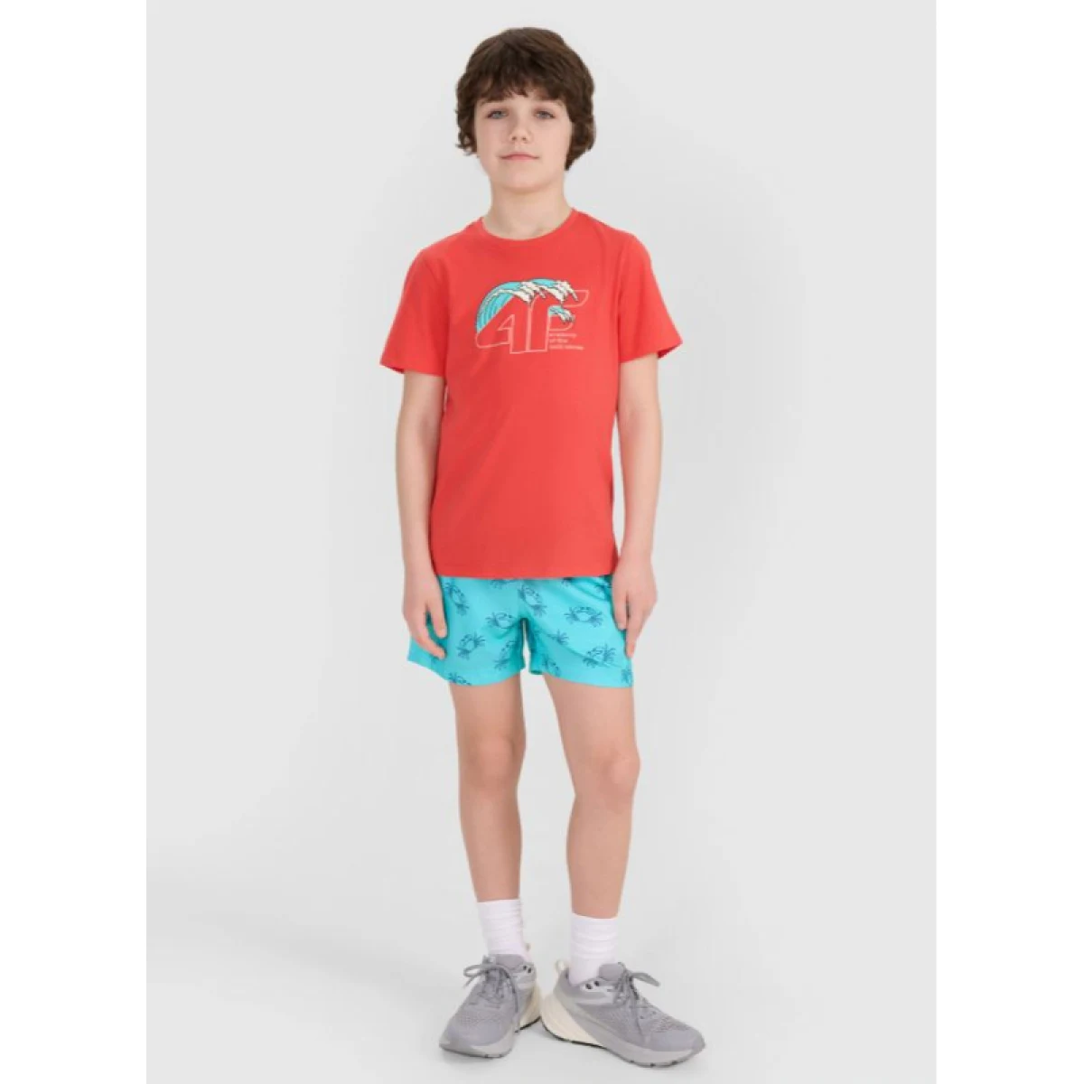 Chlapčenské tričko s krátkym rukávom 4F JUNIOR TSHIRT M1917-63S-CORAL · záber 4
