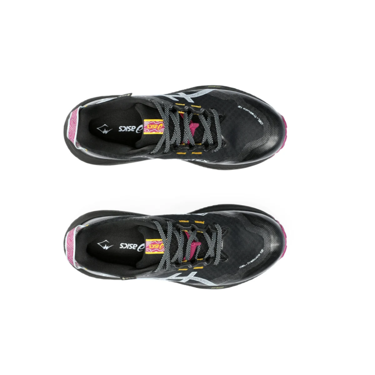 Dámska bežecká trailová obuv ASICS Gel Trabuco 12 GTX black light blue · záber 3
