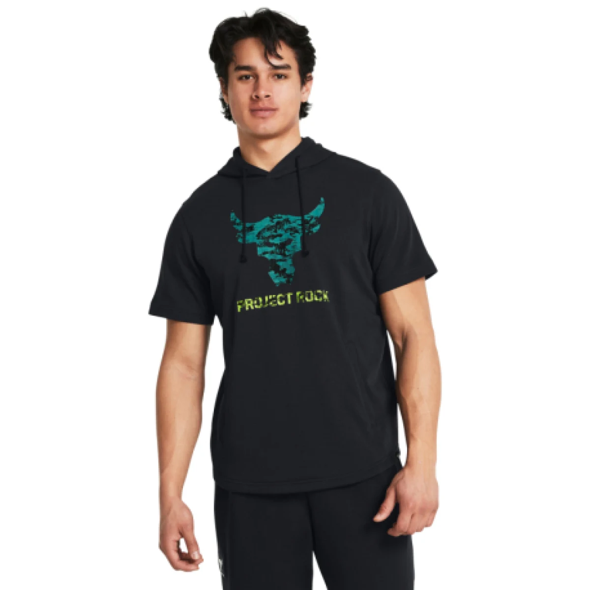 Pánske tričko s krátkym rukávom UNDER ARMOUR PROJECT ROCK PROJECT ROCK Payoff SS Terry Hdy-BLK · záber 1