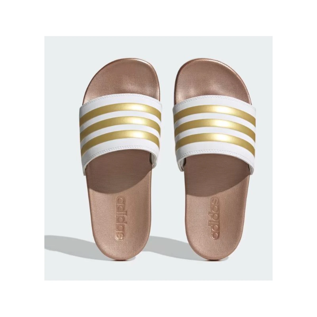 Dámske šlapky (plážová obuv) ADIDAS Adilette Comfort W cloud white cloud white matte gold · záber 5