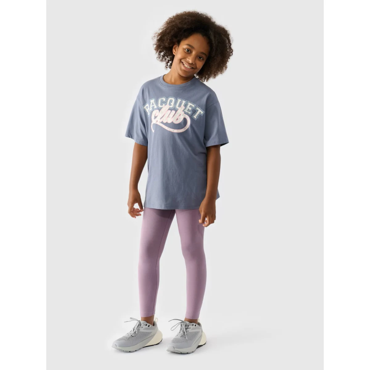 Dievčenské legíny 4F JUNIOR TIGHTS-JWMM00TTIGF178-51S-VIOLET · záber 2