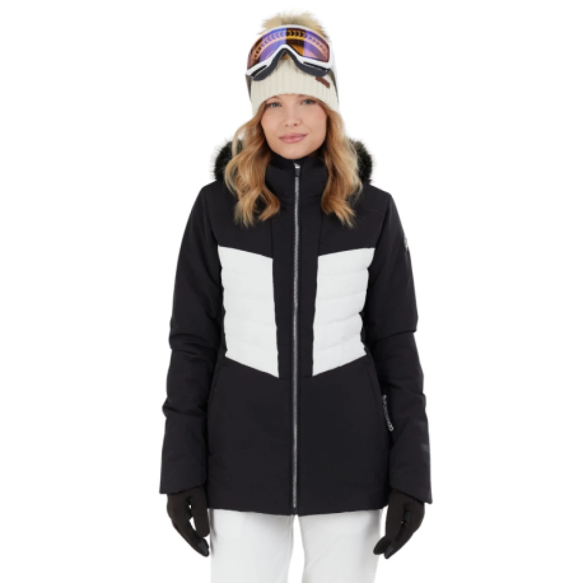 Dámska lyžiarska bunda FUNDANGO Salina Padded Jacket-890-black · záber 1